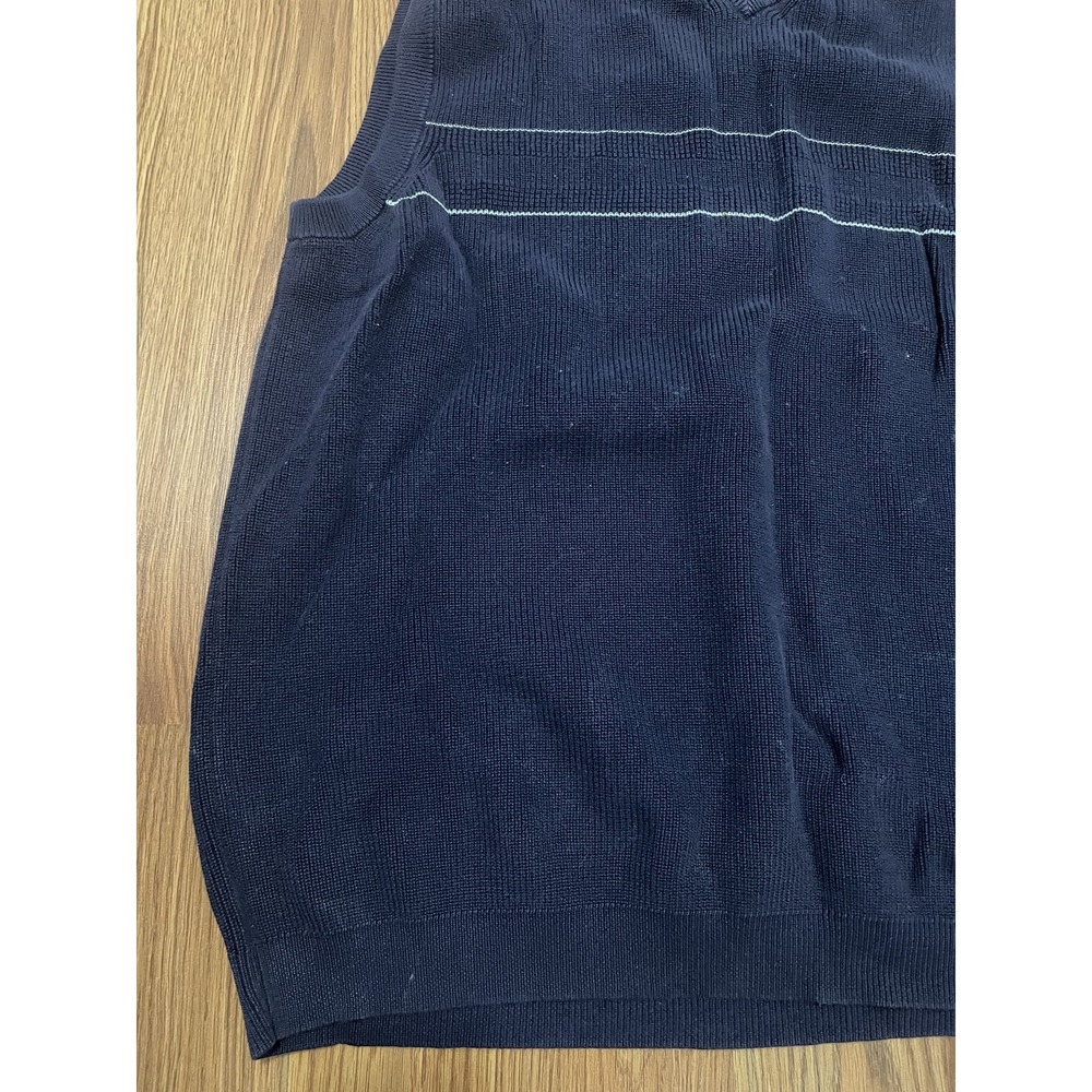 Tommy Hilfiger Sweater Vest Mens XL V Neck Knit Striped Preppy - Picture 5 of 9